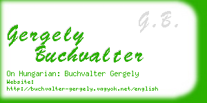 gergely buchvalter business card